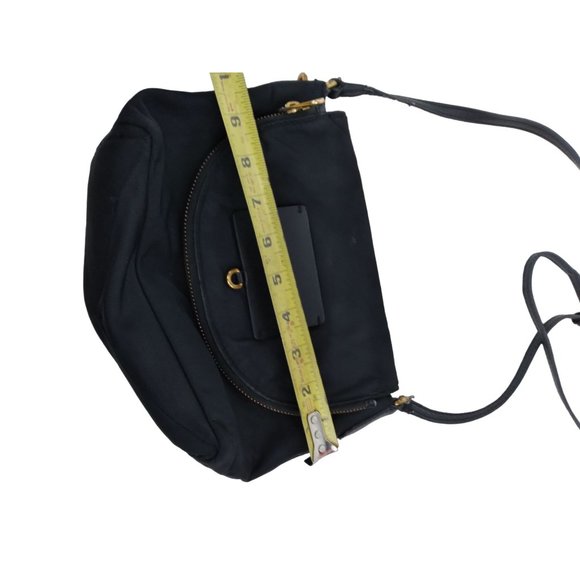 MARC by MARC JACOBS Black Crossbody Fold Over gold hardware crossbody Purse - Picture 9 of 11